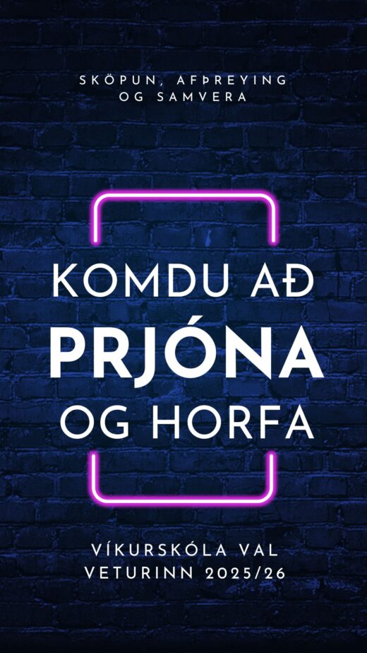 Komdu að prjóna og horfa
