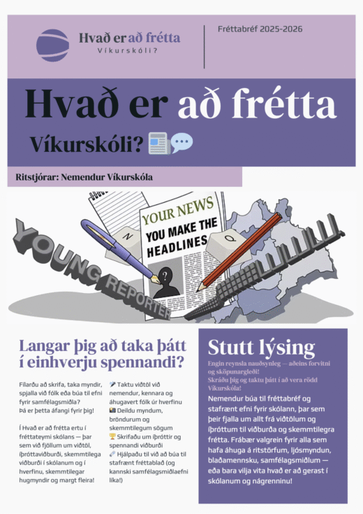 Hvað er að frétta Víkurskóli? 📰💬